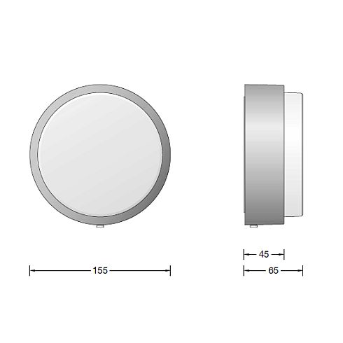 33534K3 LED-Decken-/ Wandleuchte, grafit