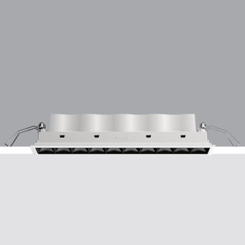 Laser Blade Frame High Contrast - 10 LED-Deckeneinbauleuchte, weiß-schwarz
