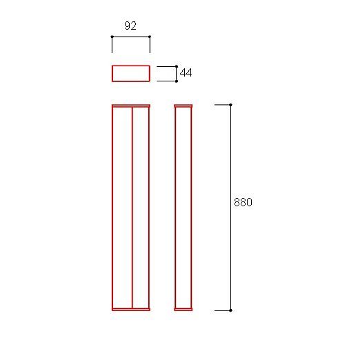 PURE E 880 LED-Spiegelleuchte, chrom