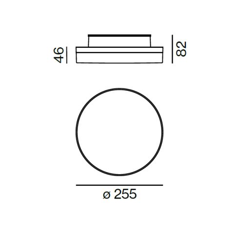 SONO 260 IP54 SURFACE Decken-/ Wandanbauleuchte