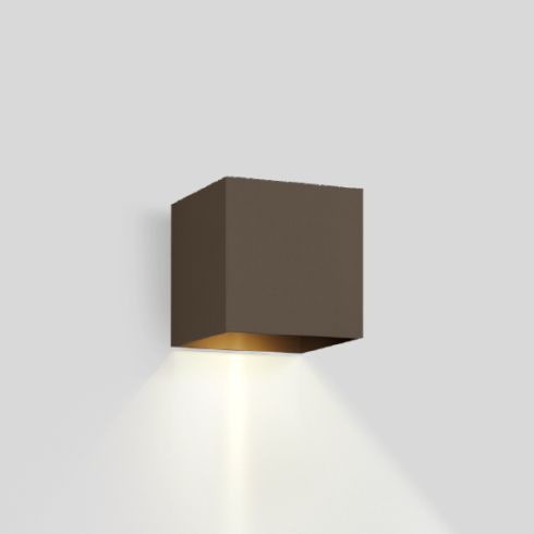 BOX WALL 1.0 3000K LED-Wandleuchte, bronze
