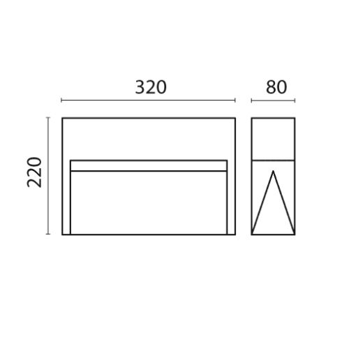 SKILL two-side LED-Pollerleuchte