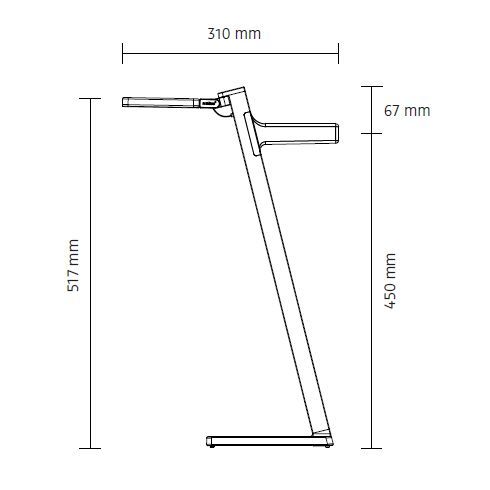 Roxxane Leggera 52 CL SET LED-Tischleuchte 2700K, rubinrot
